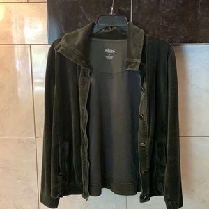 Relaxed Womens velvet jacket